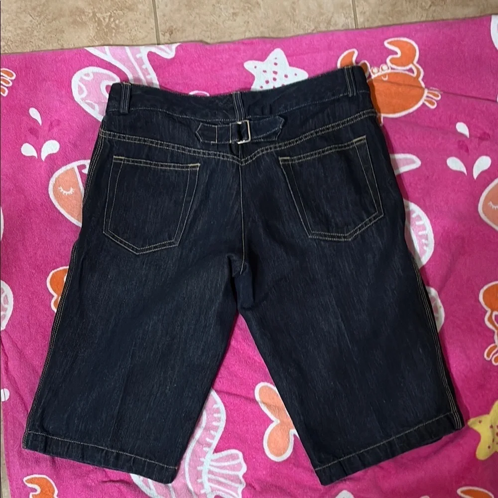 LACOSTE Dark Blue Denim Shorts